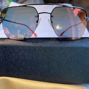 PRADA LINEA ROSSA SPS 54 S 59 16 140 Retro Aviators Unisex metal frames, so cool
